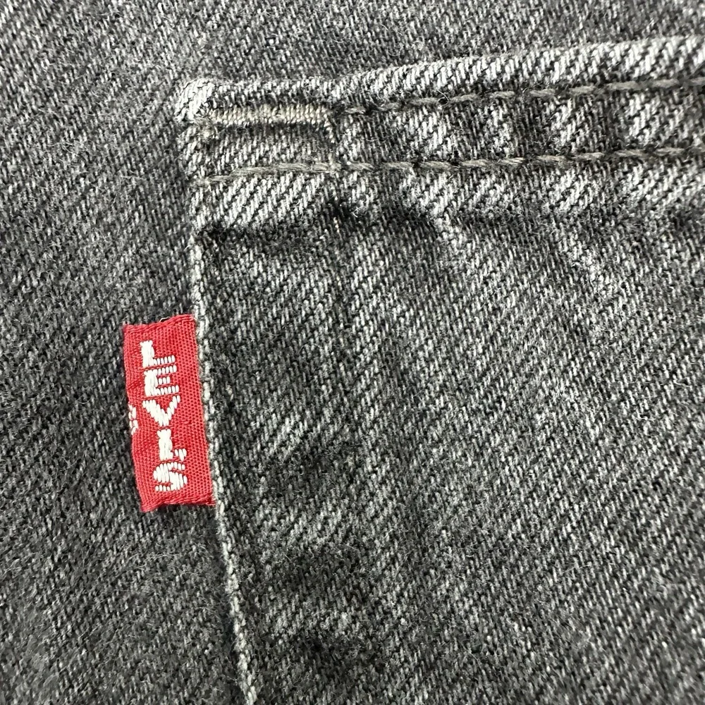 Levi's Premium Baggy Dad Jeans Women 30x30 Black 100% Cotton Big E Wide Leg